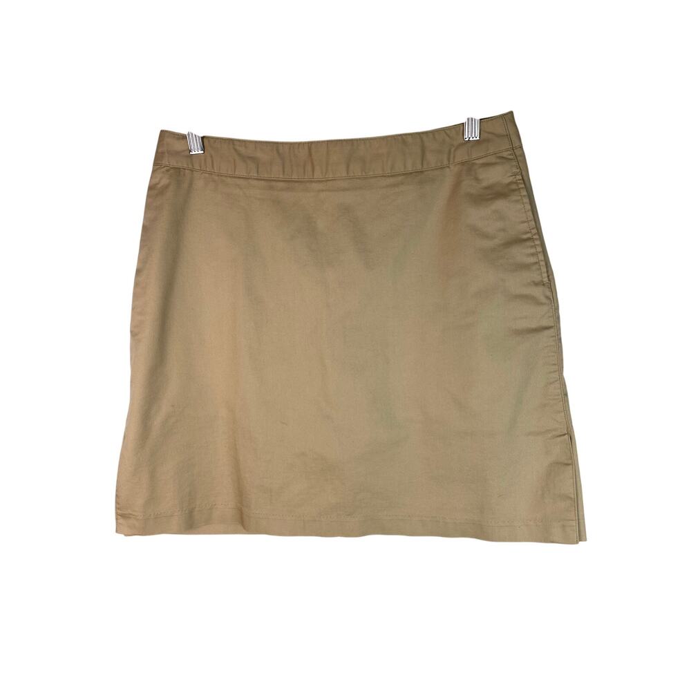 Adidas Women's Size 8‎ Tan Cotton Blend Athletic Skort Skirt *